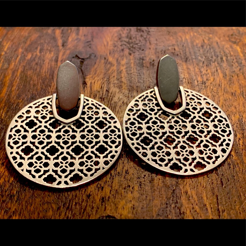 Kendra Scott Didi Filigree Earrings - Silver